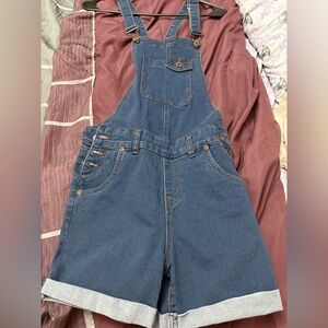 Bundle 3 for $15. Classic Blue Women's Denim Overalls. Size Medium.